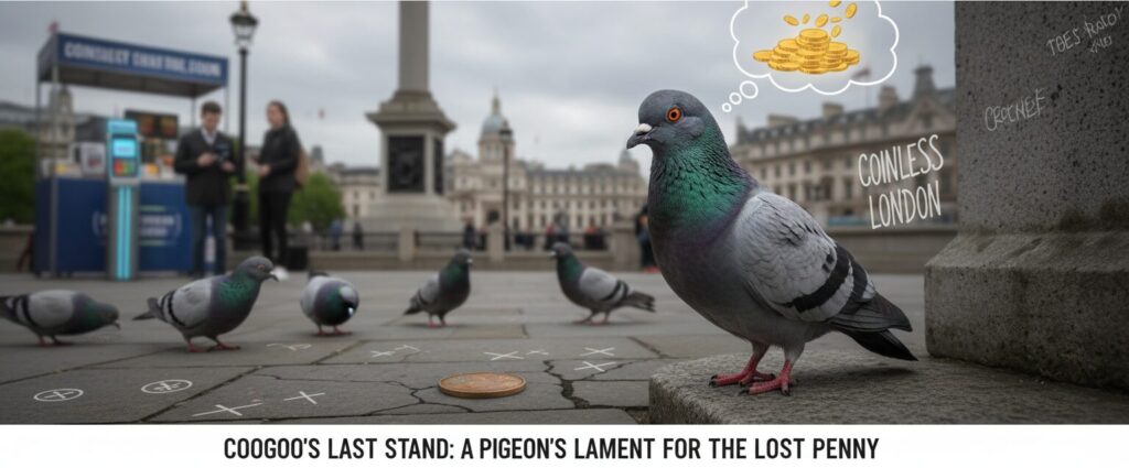 Coocoo’s Last Stand: A Pigeon’s Lament for the Lost Penny