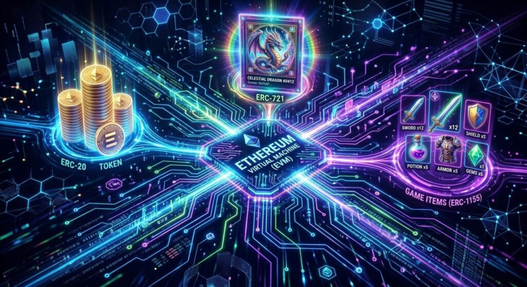 Ethereum Virtual Machine and ERC tokens